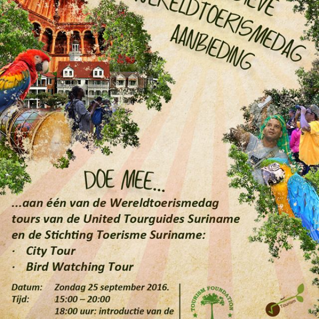 World Tourism Day Suriname – sunday 25th September