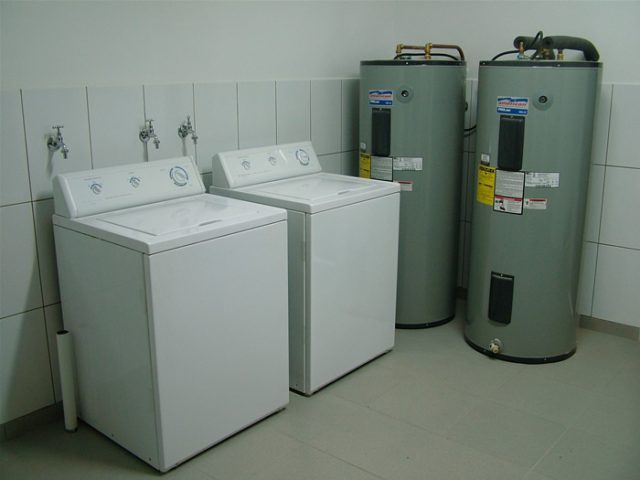 The laundry room